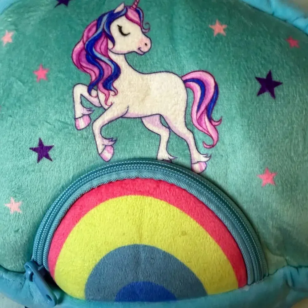Plush Unicorn Crossbody Bag with 5 Mini Unicorn and Animal Stuffed Toys